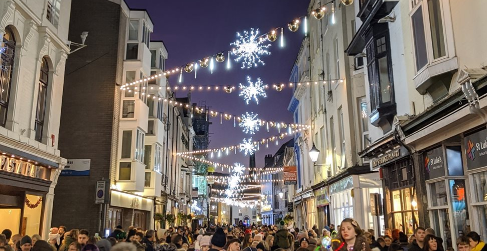 Christmas Lights at The Barbican Plymouth